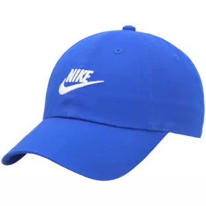 Cappello Berretto Nike Club Blu Royal FB5368 480 Regolabile Taglia M/L Logo Futura - Foto 1 di 6