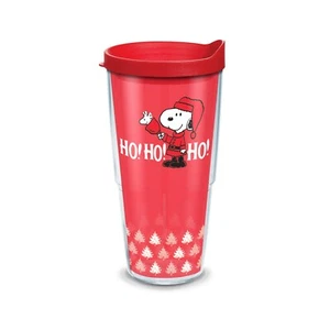 Tervis Erdnüsse Ho Ho Weihnachten 24 Unzen Becher mit Deckel Snoopy Holiday rot NEU - Bild 1 von 1