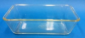 Vintage Used Clear Glass Pyrex 1919 Bread Pan Casserole Dish Kitchen Cookware - Picture 1 of 12