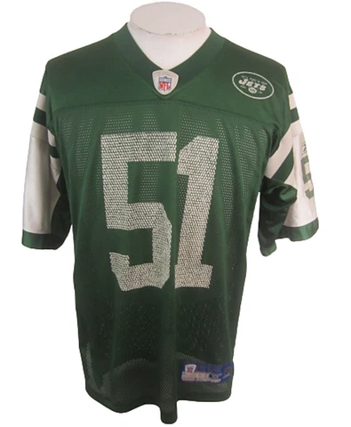 Reebok Mens Football Jersey sz M  New York Jets Jonathan Vilma #51 Cover