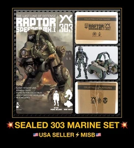 USA Acid Rain 3.75" 1/18 MARINE SPEEDER MK 1 RAPTOR gi joe Actionfigur SET LOT - Bild 1 von 12
