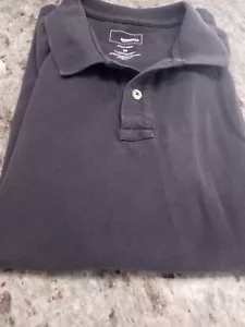 Sonoma Men's Short Sleeve 2 Button Golf Shirt Gray / Size Medium - Picture 1 of 11