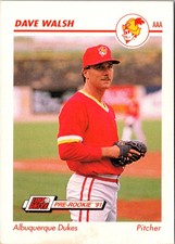 1991 Line Drive AAA Dave Walsh #22 Albuquerque Dukes