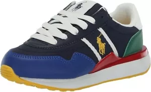 Polo Ralph Lauren Train 89 Sport Sneakers Youth Boy's 1 EU 31.5 Colorblock NEW - Picture 1 of 9