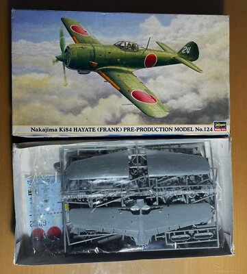 HASEGAWA 09346 - Ki-84 HAYATE (FRANK) PRE-PRODUCTION n°124 - 1/48 PLASTIC KIT - Immagine 1 di 2