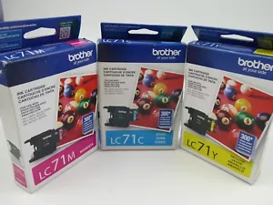 Brother LC71 Color Tintenpatronen Cyan Gelb Magenta 3er Pack - Abgelaufen 12/2018 - Bild 1 von 4