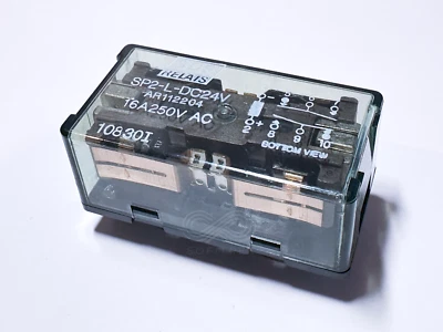 SP2-L-DC24V AR112204 SDS RELAIS Latching Power Relay 24VDC DPDT 16A 250VAC 8-Pin - Image 1 of 4