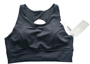 Sujetador deportivo RBX para mujer espalda abierta impacto bajo/medio gimnasio yoga sujetador recorte negro XL - Imagen 1 de 6