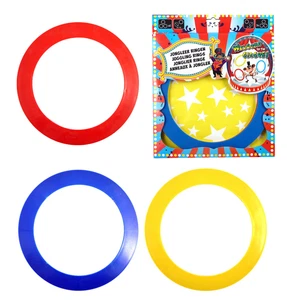 Pack of 3 Circus Juggling - Children's Juggling Rings Set - 24cm Plastic Hoops - Picture 1 of 1