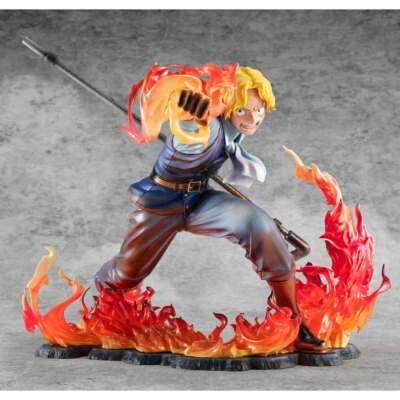 megahouse one piece pop sabo fire fist action figure 15cm in box - Immagine 1 di 4