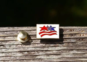 Olympic Games Stars & Stripes Red White & Blue USA Metal & Enamel Pin Pinback - Picture 1 of 6