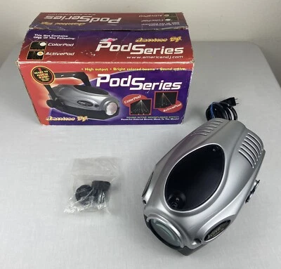 American DJ ActivePod MultiColored SoundActive X Shaped Moonflower Effect Light - Image 1 of 4