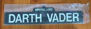New Star Wars Darth Vader Imperial Lord Street Sign - Picture 1 of 6