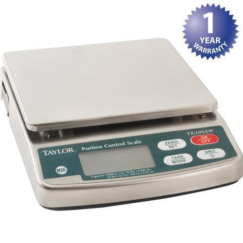 Taylor Precision TE10FT Compact Digital 11 Lb. Portion Control Scale