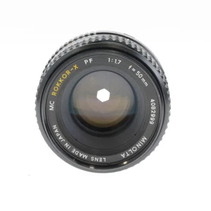 Minolta 50mm F/1.7 Rokkor-X PF MC Mount Manual Focus Lens {55} - Picture 1 of 4