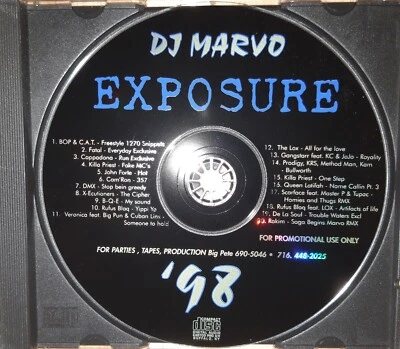 DJ MARVO - Exposure - Album PROMO CD RAP Hip Hop RAKIM, FATAL, RUFUS BLAQ 💥 - Bild 1 von 3