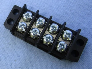 13-1404, Philmore 4 Position Dual Row Terminal Block Barrier Strip ~ 30A @ 300V - Picture 1 of 1