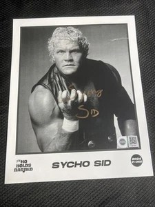 Sycho Sid Signed Authentic ICW NHB Promo Photo SWAU Certified WWE WCW ECW - Picture 1 of 1