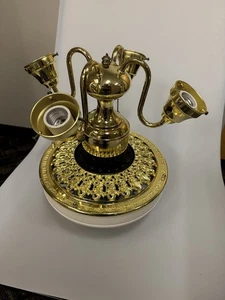 Vintage Bahama Fans Antique Brass Classic 52" 5 Blade Ceiling Fan with light kit - Picture 1 of 9