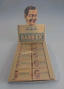 Antike BARB-EX Super Rasierer Laden Vitrine NOS 30er Jahre Werbung 10 Stück - Bild 1 von 11