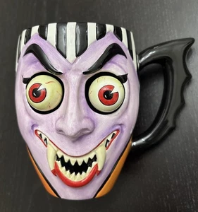 Tazza Vintage Dept 56 Dracula Google Eyes Edizione Limitata Halloween 2002 Ritirata - Foto 1 di 7