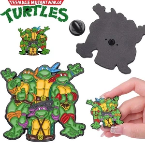 Teenage Mutant Ninja Turtles Metal Enamel Pin Badge Brooch Hero Cartoon Movie - Picture 1 of 6