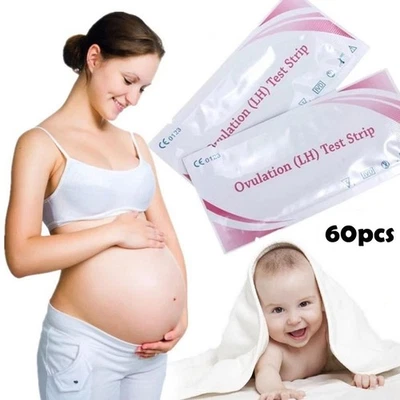 60pcs LH Preparation Pregnancy Ovulation TestStrips Fertility KitHOT H4U5 - Image 1 of 4