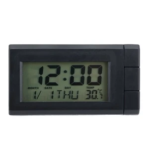 Electronic Display Digital Clock 1 Pcs Adjustable Auto Thermometer - Picture 1 of 11