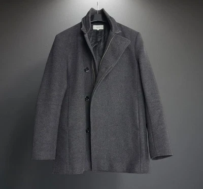 Reiss Wool Coat Jacket Grey Men's L - Image 1 of 4