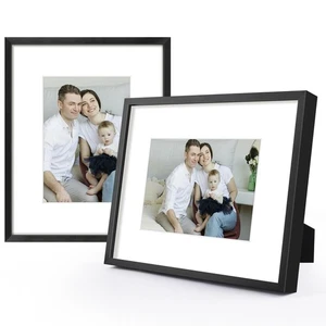 8x10 Aluminiumrahmen mit Passepartout für 5x7 Bilder/Fotos - Echtglas - Portrai... - Bild 1 von 8