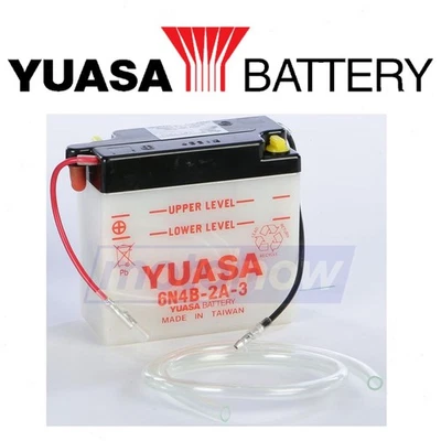 Yuasa Conventional 6V Battery for 1988-1990 Yamaha DT50 - Electrical qp - Imagem 1 de 4