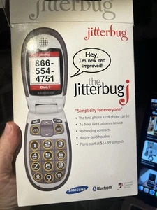 Samsung Jitterbug J SPH-A310 - White (GreatCall) Cellular Phone NEW BOX - Picture 1 of 4
