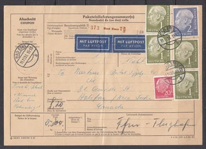 Alemania - Jul 1958 Asesoramiento de carga a Canadá - Imagen 1 de 1