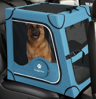Faltbare Hundetransportbox Rückbank – stabile Auto-Reisebox mit Metallrahmen - Bild 1 von 4