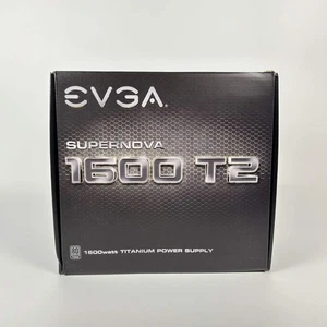 EVGA 1600w Titanium 220-T2-1600-X1 80 Plus Titanium 1600W Fully Modular Power - Afbeelding 1 van 13