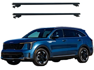 Fits Kia Sorento 2016–2024 | Roof Rack Cross Bars | Black Aluminum - Image 1 of 4