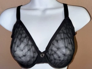 Chantelle Stella ungefütterter Spitzen-BH 14IM1 schwarz Gr. 34DD neu ohne Etikett - Bild 1 von 4