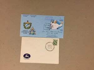 Two POPE PAUL II aerogram+special cancel cover - Picture 1 of 1