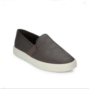 Sneakers slip on Vince grigio scuro Blair in pelle testurizzata - taglia 7 - scarpe casual - Foto 1 di 9