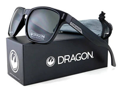 New Dragon MONARCH XL Sunglasses | 001 -  Black / Lumalens Smoke Lens - Image 1 of 4
