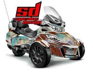 CanAm Spyder RT RT-S RT LTD "RAT ROD" 2014-2019 graphic wrap decal - XL Kit - Picture 1 of 4