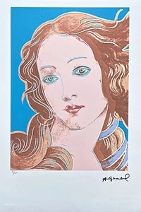ANDY WARHOL - Birth of Venus - signed, numbered edition 40/100, 38 x 56 cm - Picture 1 of 7
