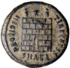 CERTIFIED Authentic Roman Coin CRISPUS as Caesar Follis Campgate Alexandria SMAL