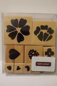 Posten 10 JRL Design Close to My Heart Holzstempel mit Gummimontierung - Bild 1 von 5