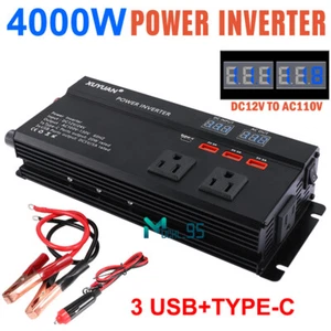 Convertidor 7000W De 12V A 110V/12V A 220V Para Carro Auto inversor de corriente - Imagen 1 de 143