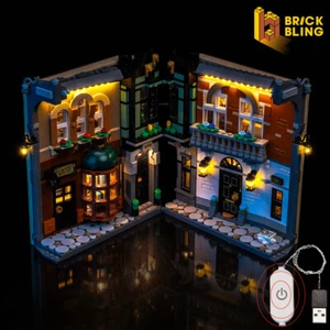 Luz BrickBling para iconos LEGO Sherlock Holmes: Book Nook 10351 hágalo usted mismo (estándar) - Imagen 1 de 13