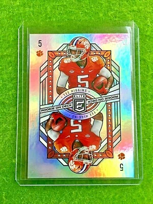 TEE HIGGINS SILVER PRIZM ROOKIE CARD BENGALS RC 2020 Panini Elite ROOKIE ON DECK - Image 1 of 4