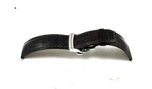 Authentic Baume Mercier Dark Brown Leather Watch Band And Deployant Clasp 22mm - Bild 1 von 9