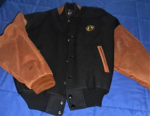 VINTAGE EAST SIDE MARIO'S SCHWEINSLEDER BESTICKT COLLEGE JACKE GRÖSSE L-E5 - Bild 1 von 6