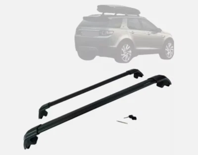 Cross Bars Roof Bars Black Finish Fit Land Rover Discovery Sport 2014 on L550 - Image 1 of 4
